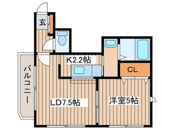 エルミタ－ジュの物件間取画像